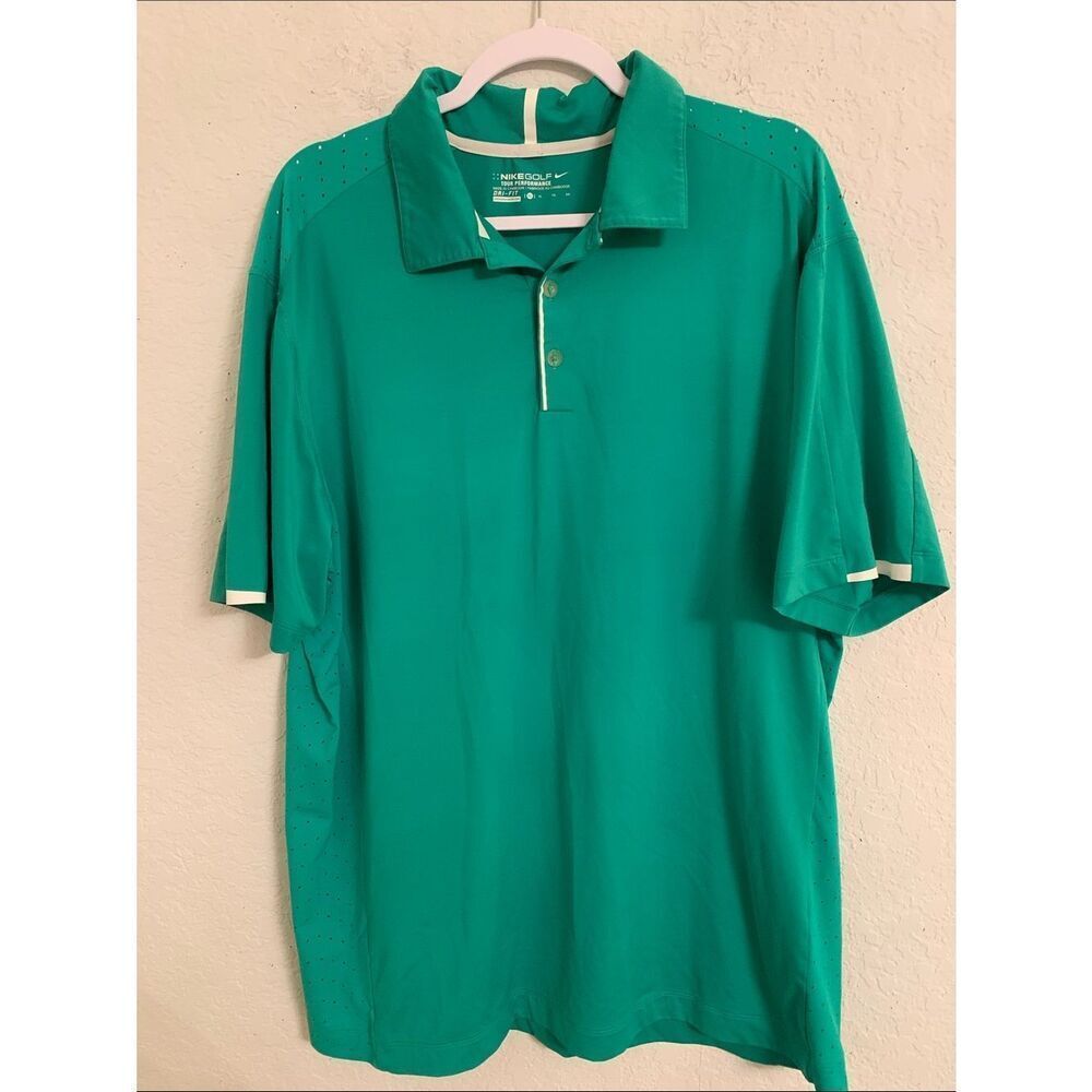 Nike Golf Dri-Fit Tour Performance Men’s Short-Sleeve Polo in Teal Green Size XL